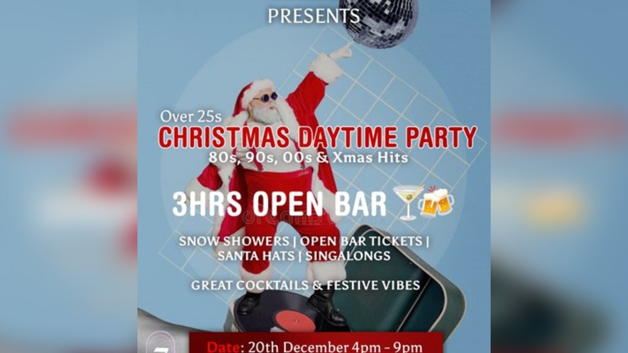 Over 25s Christmas Daytime Party