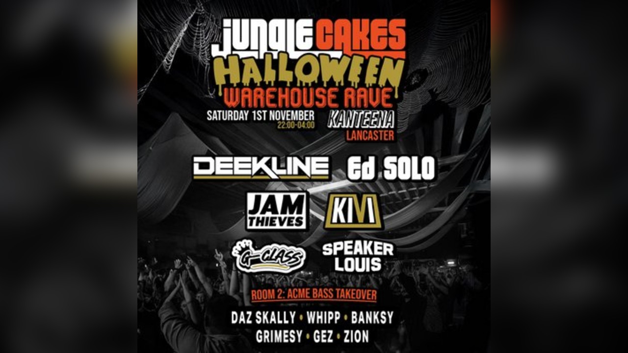 Jungle Cakes Halloween w/ Deekline, Ed Solo + more
