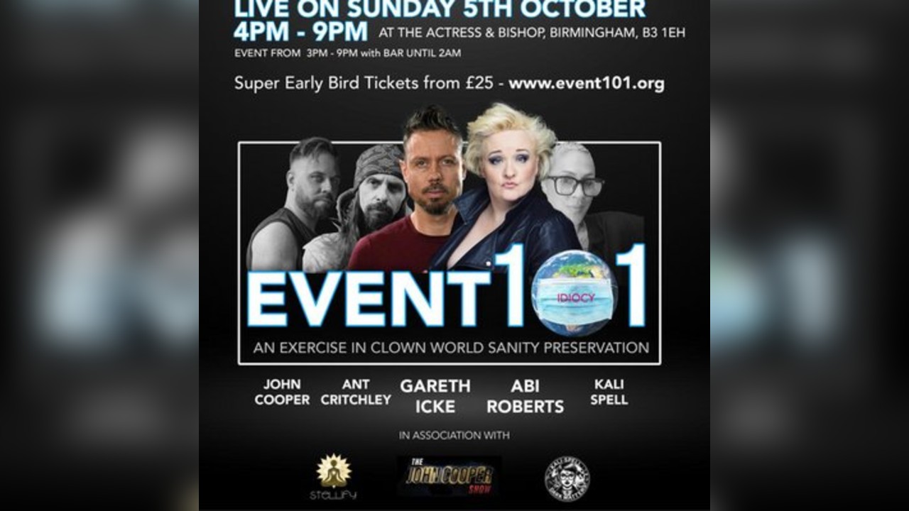 Event101 - Headlining Gareth Icke and Abi Roberts