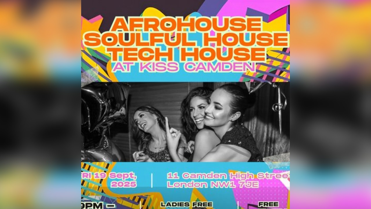 Afrohouse, Soulful House & Tech House | Fri 19 Sept 2025
