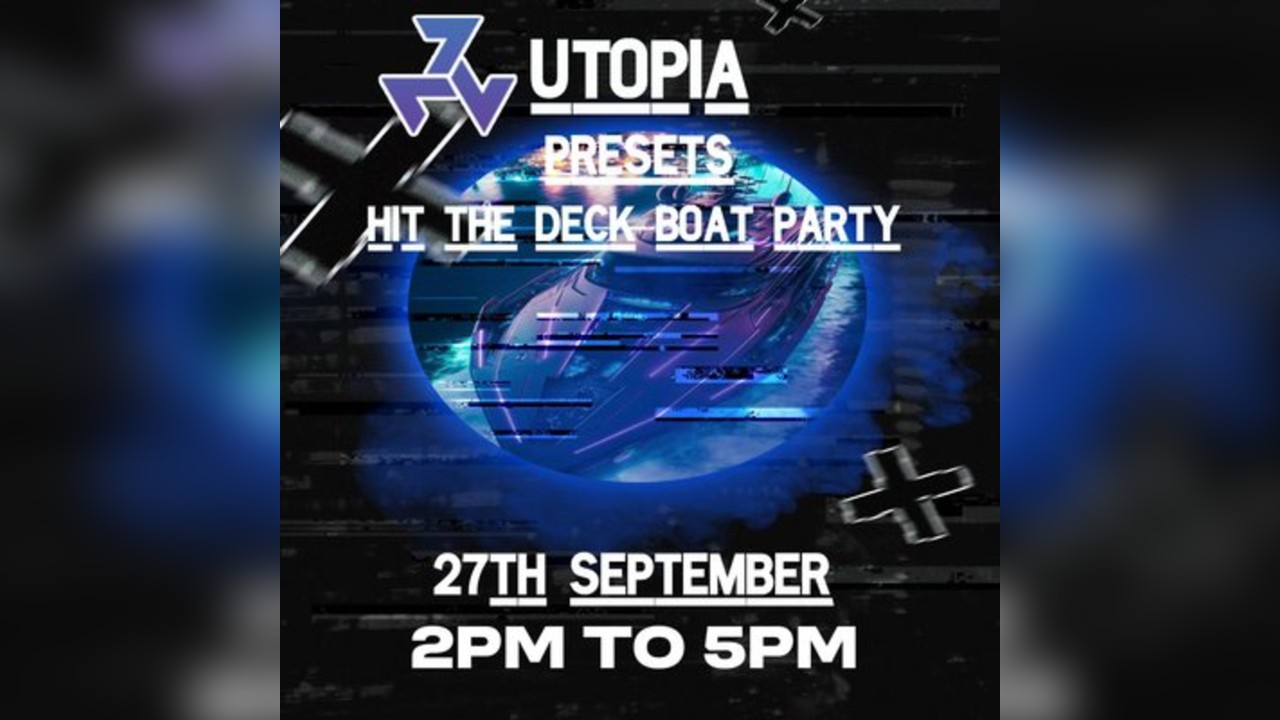 Utopia Presents Hit The Deck Boat Party Ryan knuttons birthday