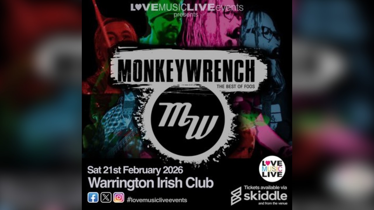 MONKEY WRENCH - Best Of Foos - Foo Fighters Tribute - 21/2/26