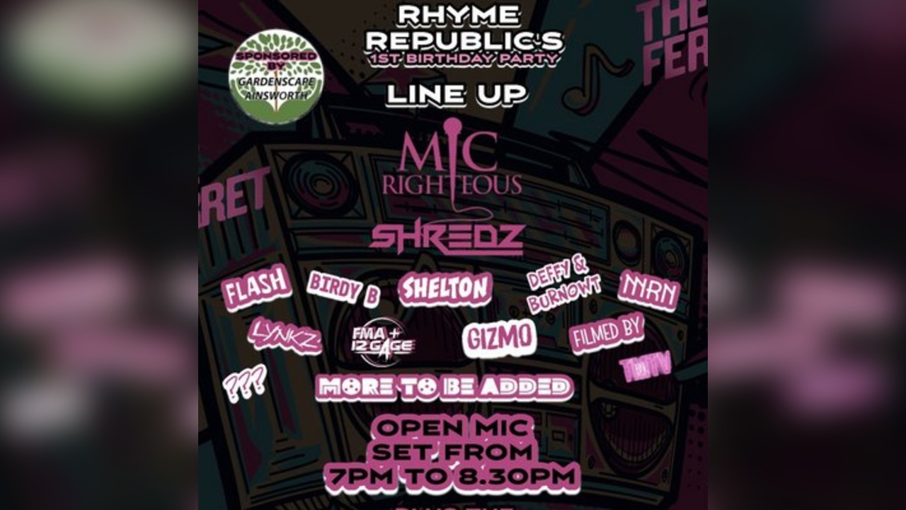 MIC RIGHTEOUS LIVE For RHYME REPUBLIC'S 1ST BIRTHDAY