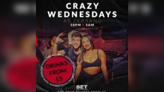 Crazy Wednesdays @ Zebrano Soho - Every Wednesday