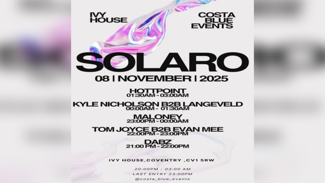 Costa Blue Presents : Solaro