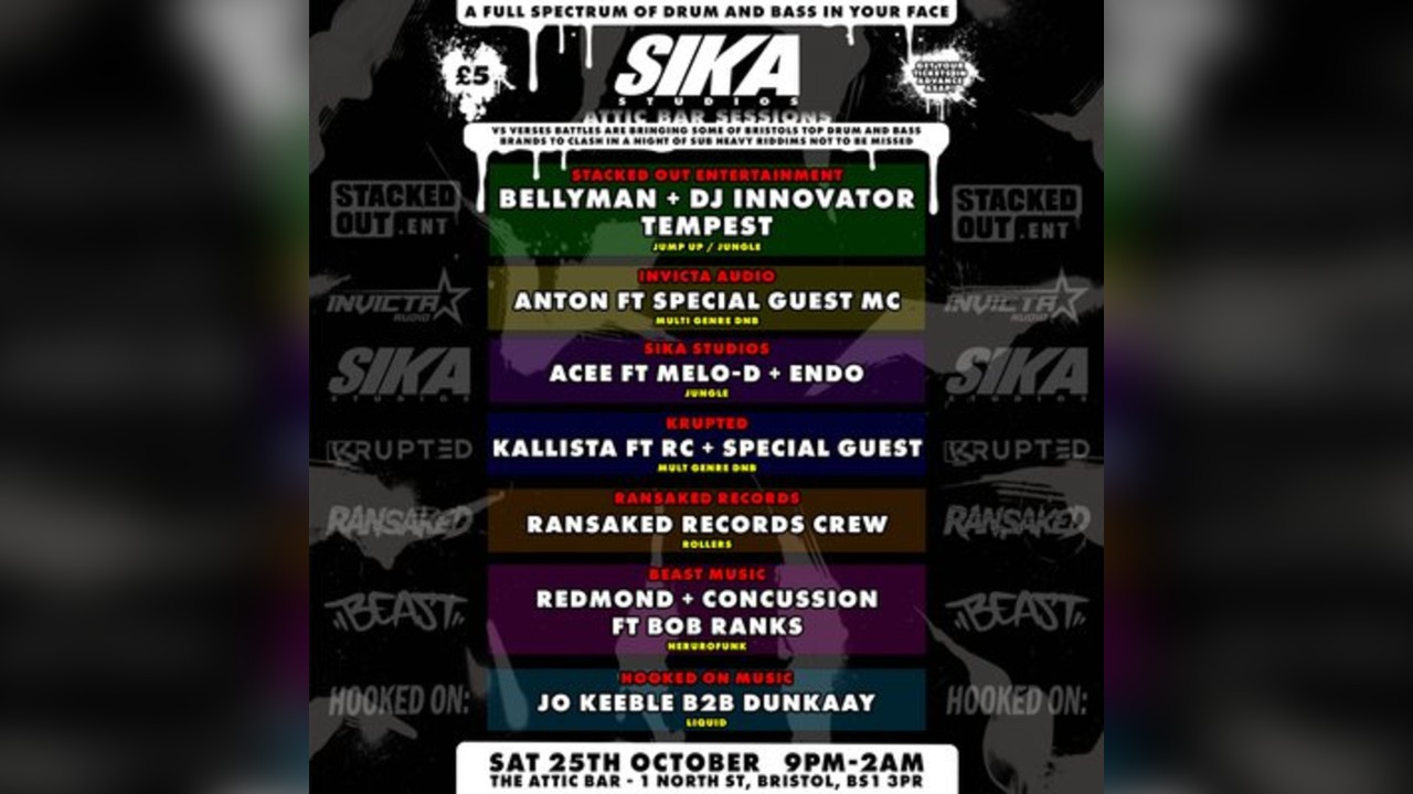 SIKA studios presents: Vs Verses Brand Wars - The DnB clash