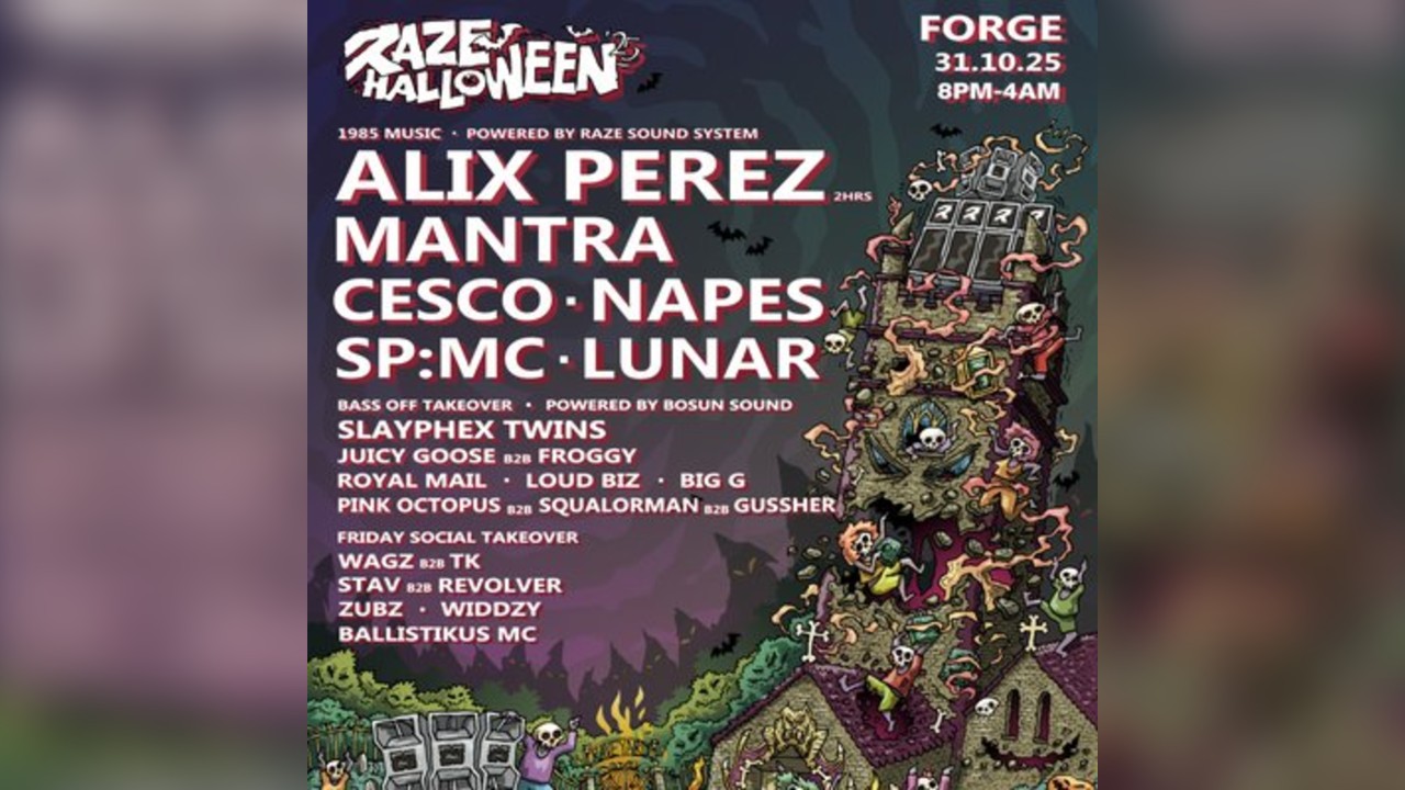 Raze Halloween @ FORGE - 1985 Music x Bass Off x Friday Social