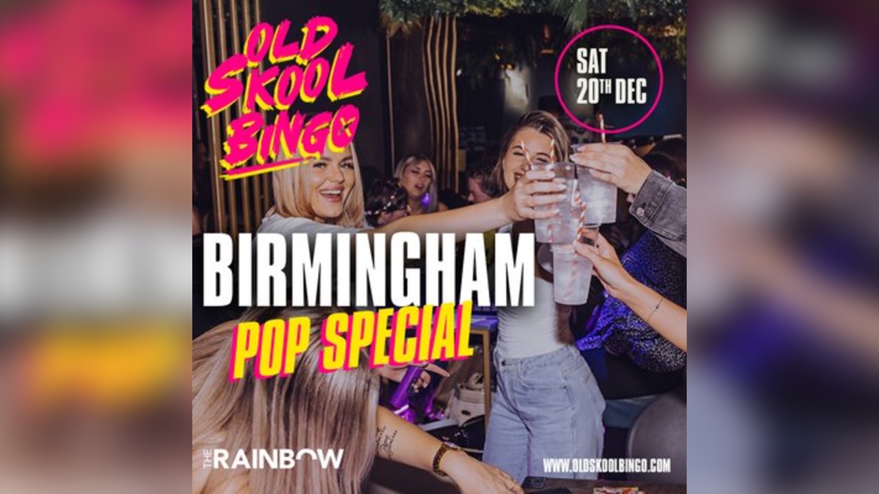 Old Skool Bingo Pop Special Sat 20th Dec Birmingham
