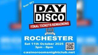 Day Disco (Over 30's) - Saturday 11th October 2025
