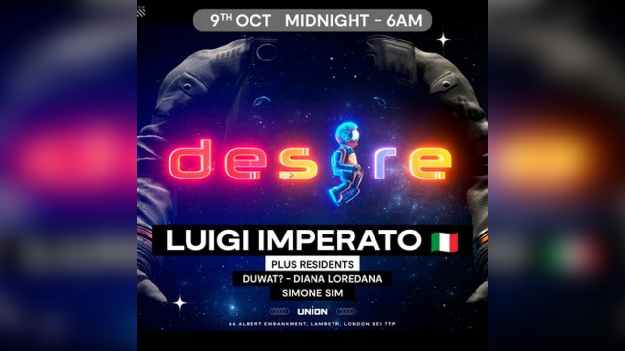 DESIRE - Weekly Thursday After Party - LUIGI IMPERATO