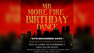 Mr More fire birthday dance