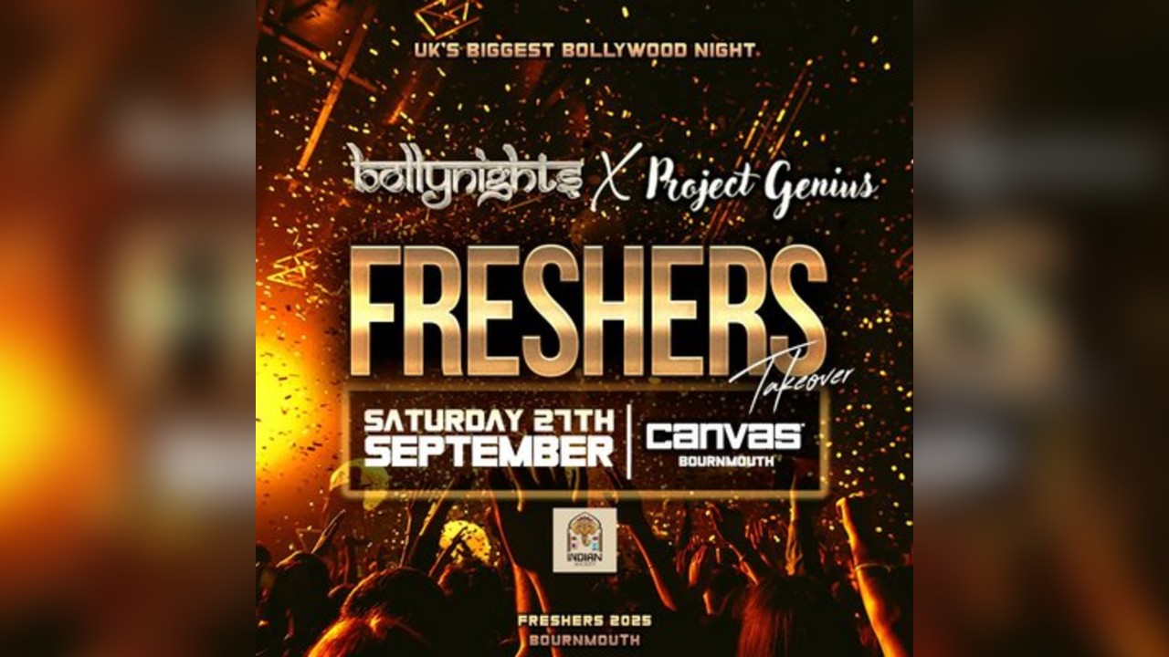 Bournemouth Bollynights x Project genius: Freshers Takeover