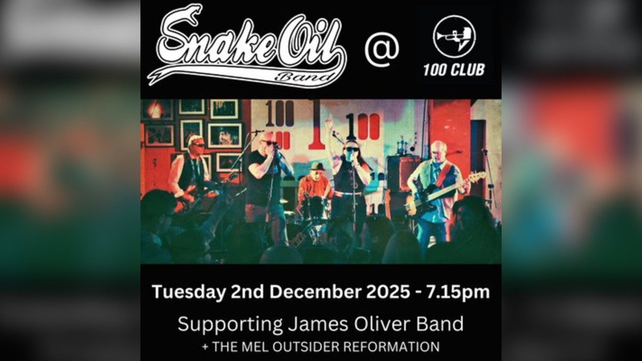 Snake Oil Band at the 100 Club Tuesday Blues
