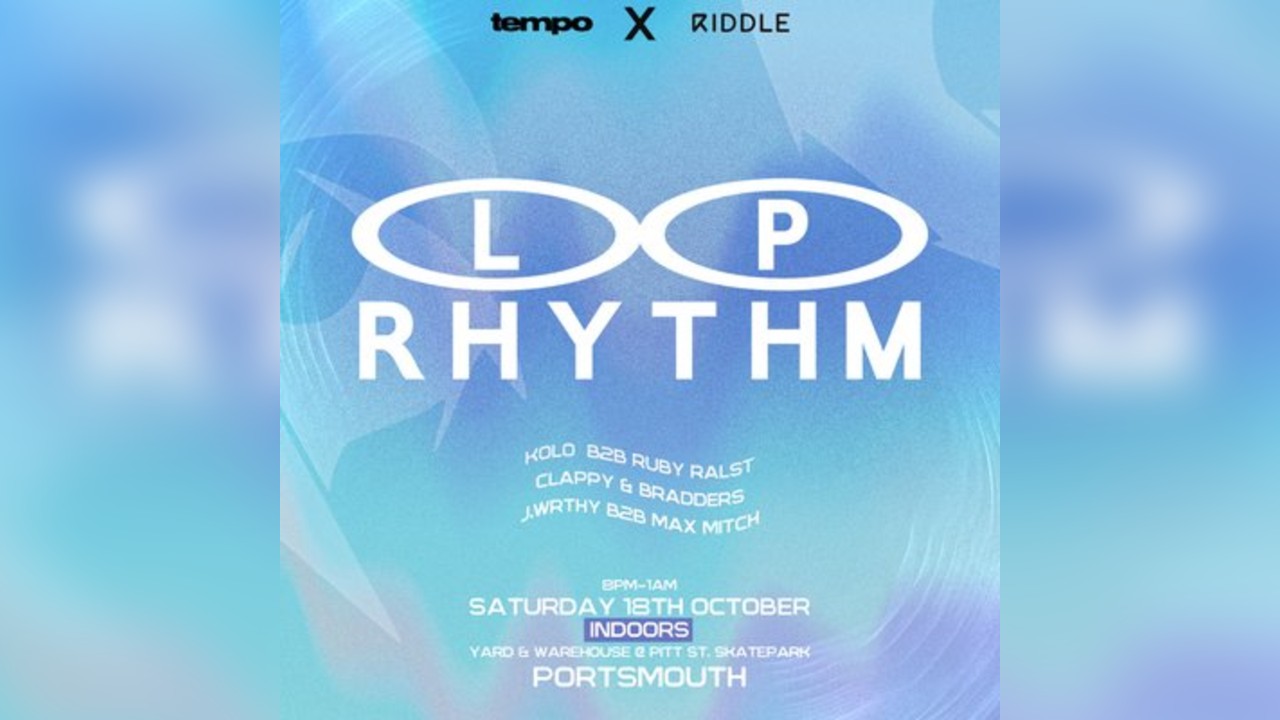 tempo x Riddle: L.P. RHYTHM - Portsmouth