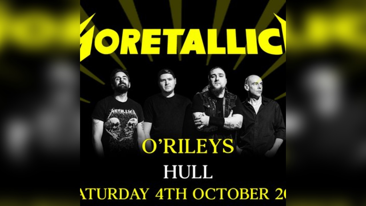 Moretallica return to O'Rileys on Saturday 4th October