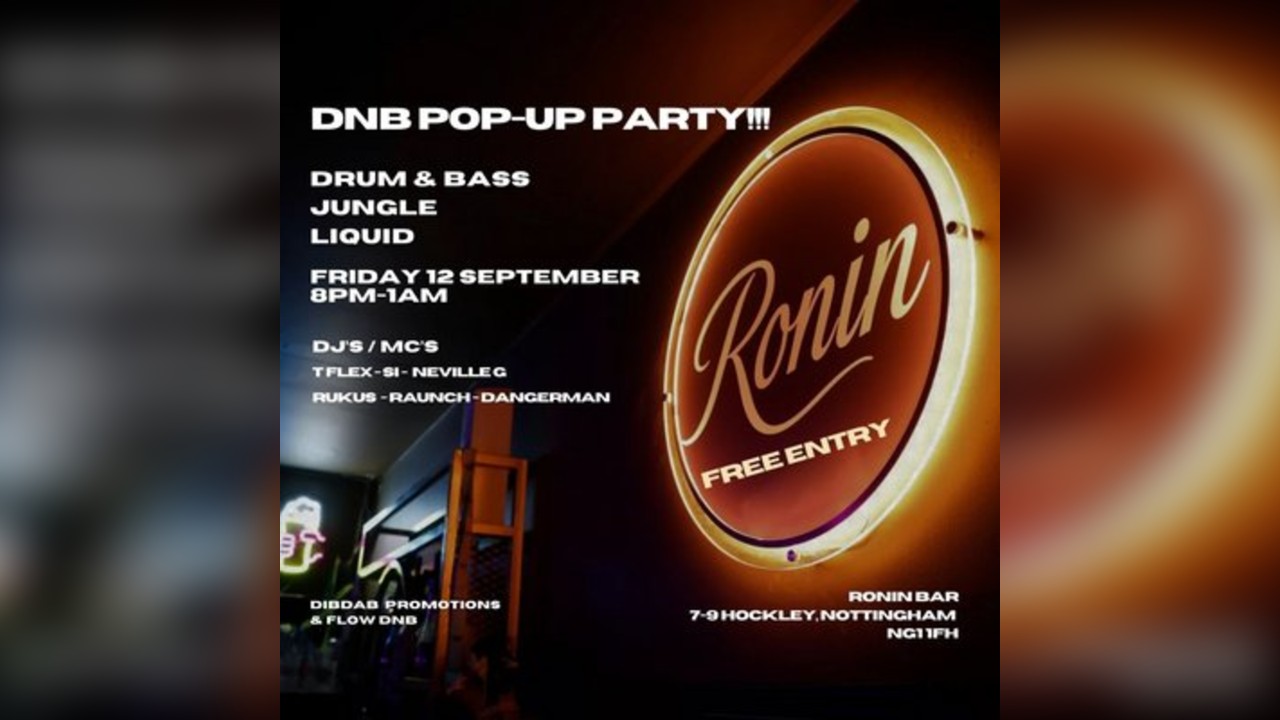DNB Pop-Up Party @ Ronin Bar Hockley