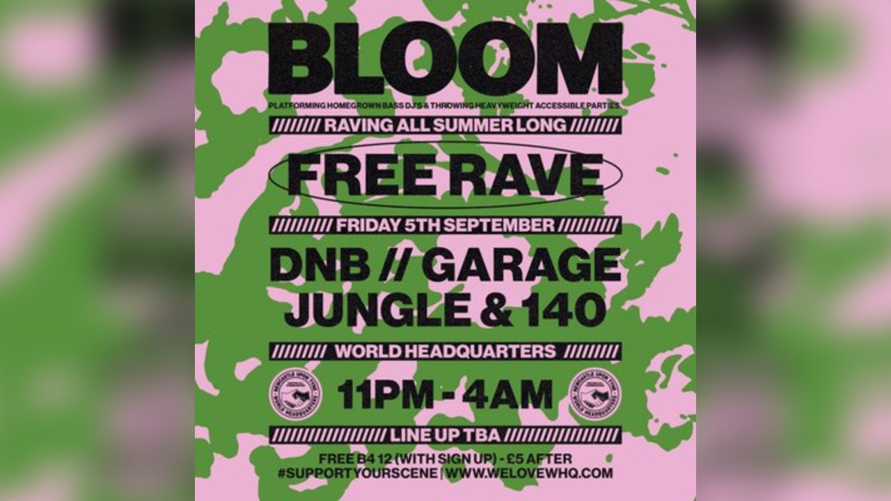 BLOOM - FREE RAVE - D'n'B, Jungle, UK Garage, 140