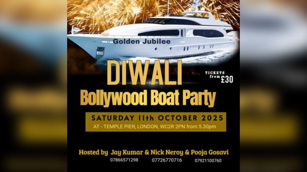 Disco Deewane Pri-Diwali Boat Party - Sat 11th Oct 2025 @ 5.30pm