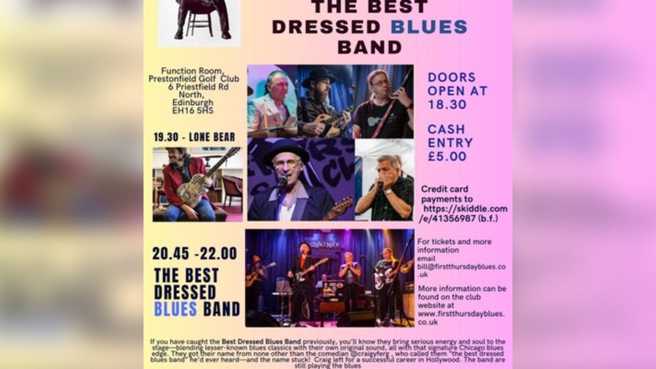 The Best Dressed Blues Band at the First Thursday Blues Club
