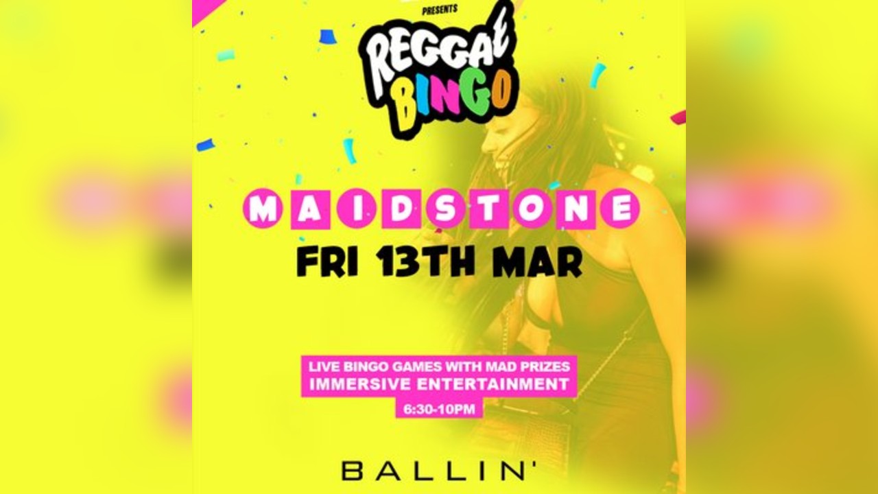Reggae Bingo - Maidstone - Fri 13th March