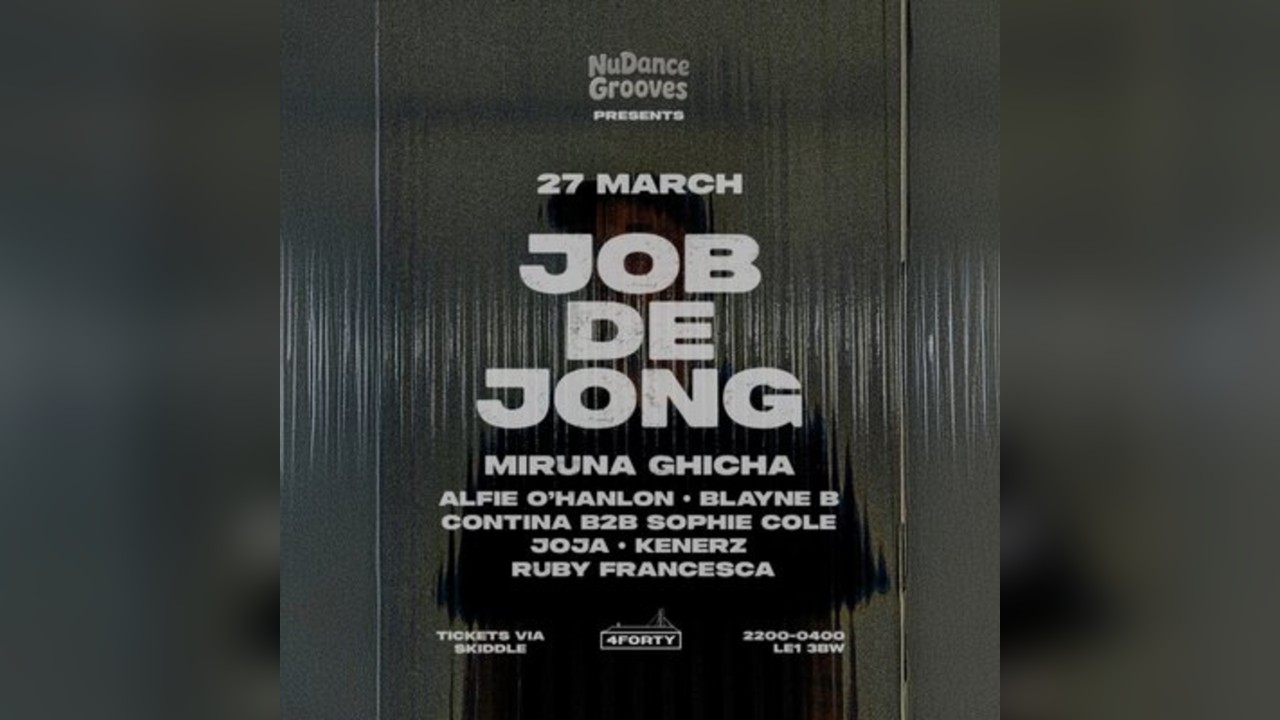 NuDanceGrooves Presents; JOB DE JONG
