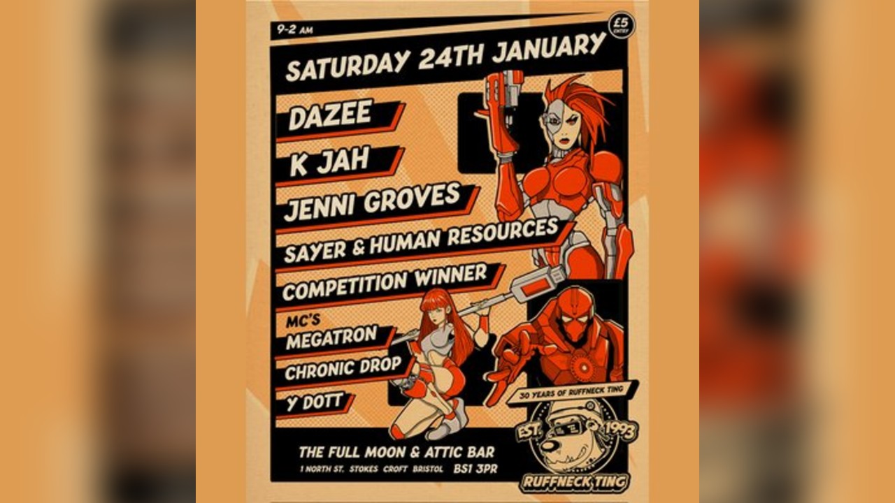 Ruffneck Ting Takeover w/ Dazee, K Jah, Jenni Groves & More