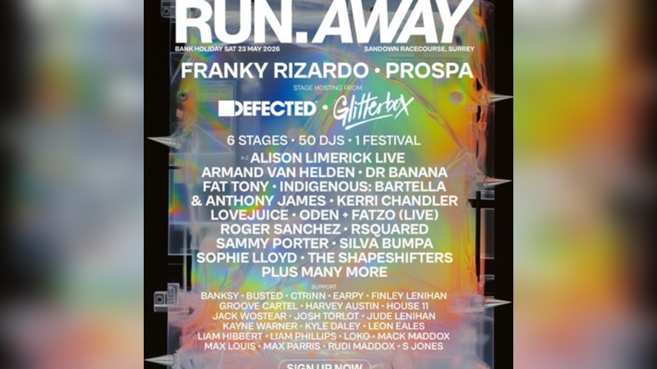 Run Away Festival Surrey - Bank Hol Sat 23 May