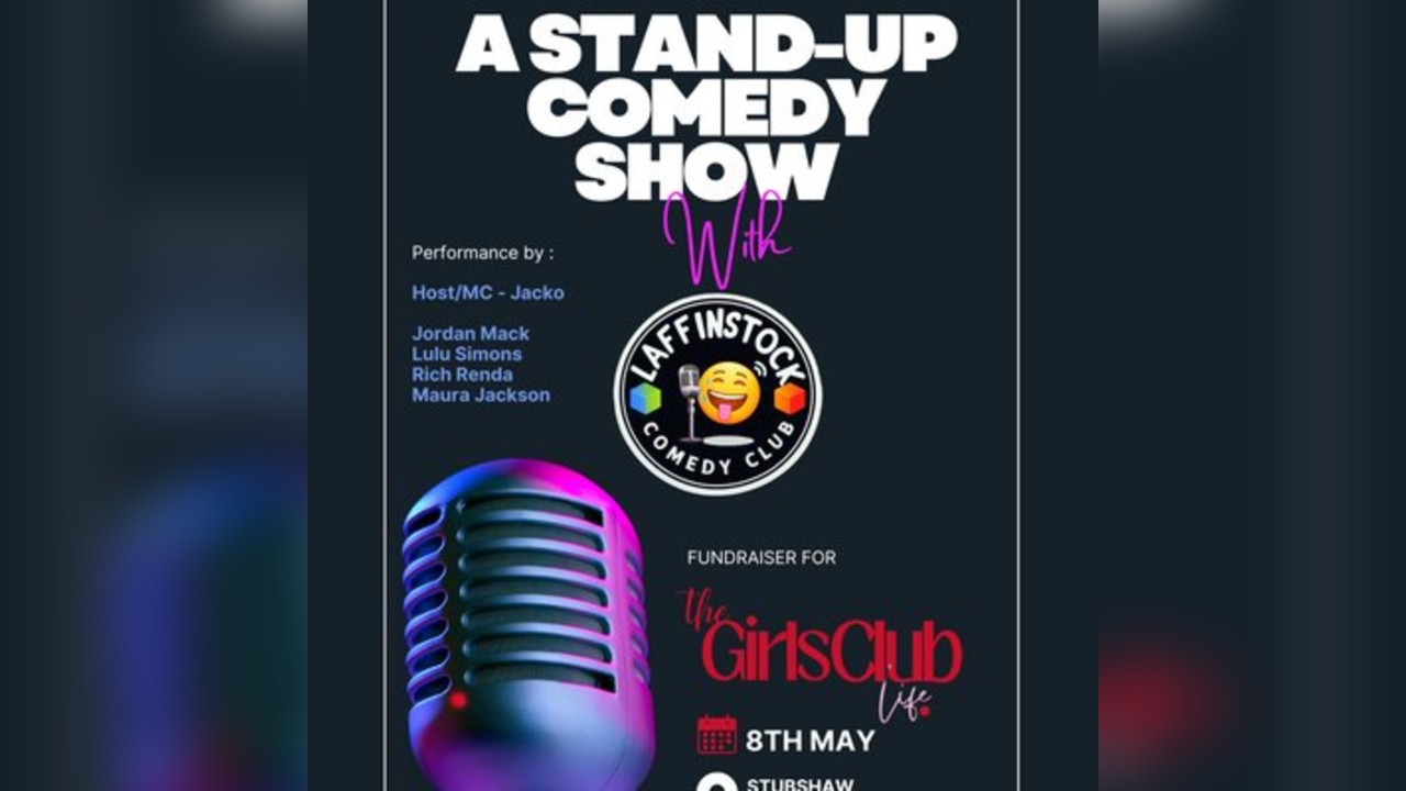 A stand up comedy show with Laffin Stock