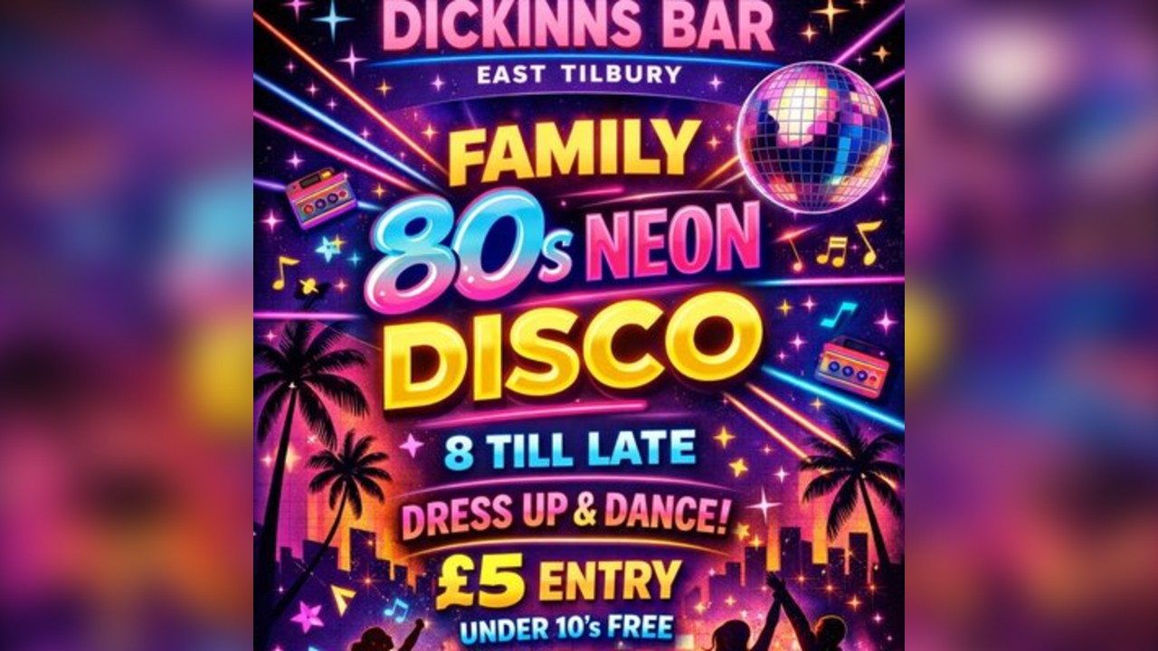 Family 80s Neon Disco