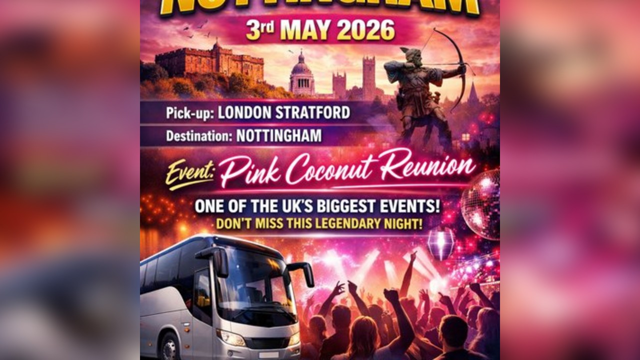 Pink Coconut reunion coach trip
