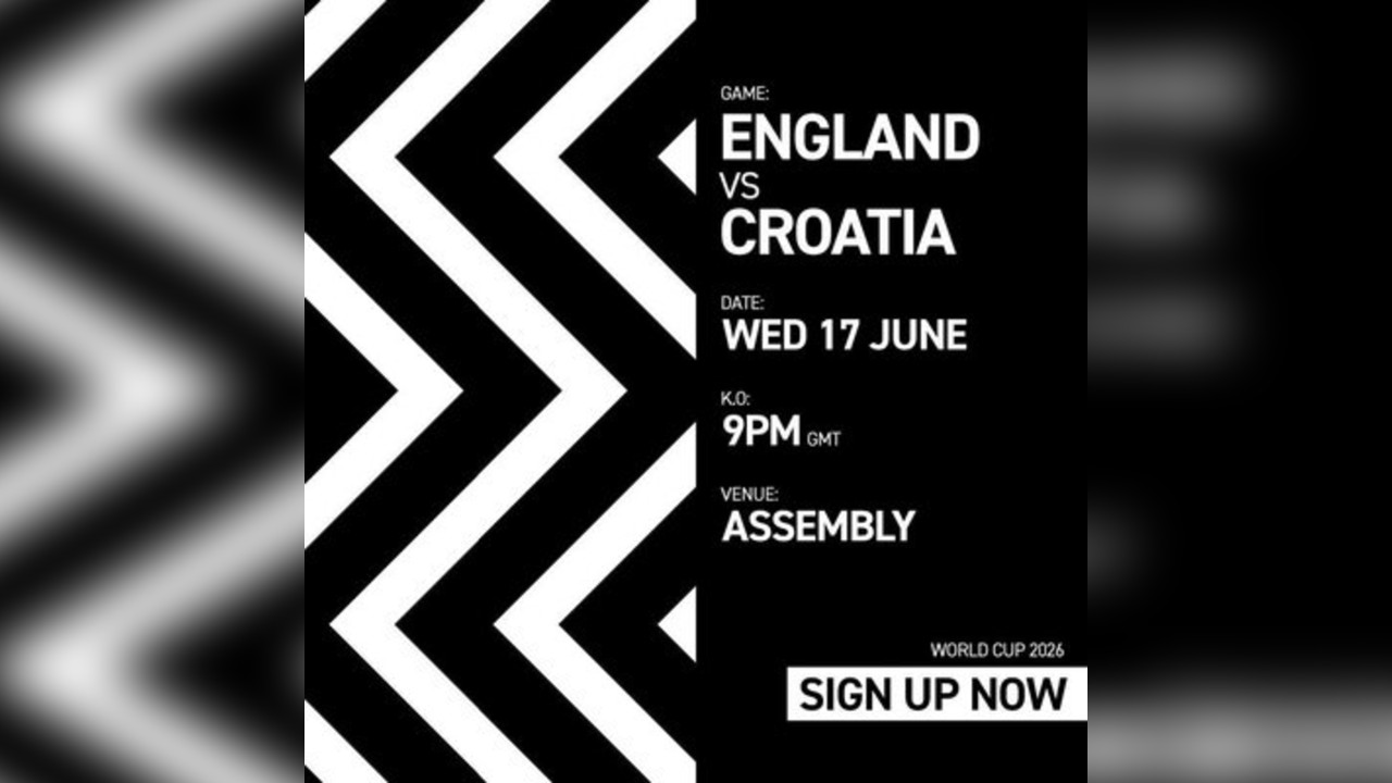 ENGLAND VS CROATIA Wed 17/06/26 FANZONE [SIGN UP NOW]