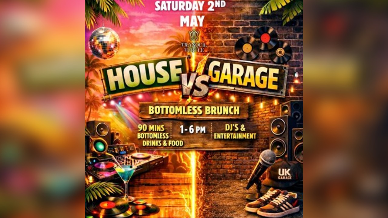 Garage vs House Selecta Bottomless Brunch