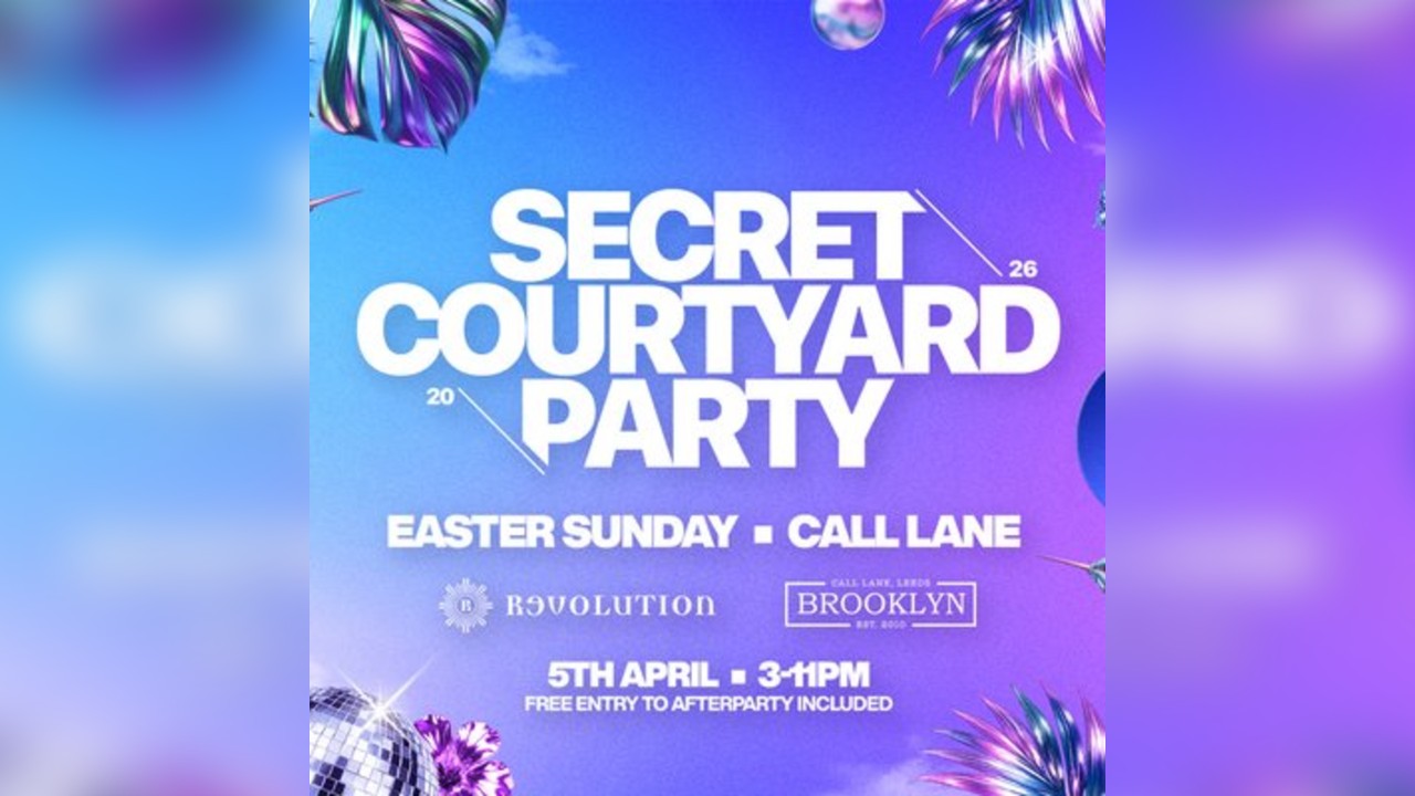 SECRET COURTYARD PARTY - Season Opening Easter Sunday 5th April