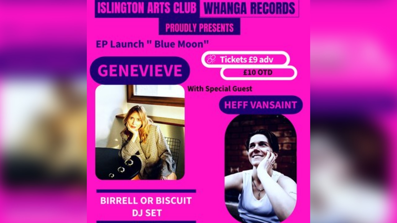 Whanga Records presents Genevieve EP Launch Blue Moon