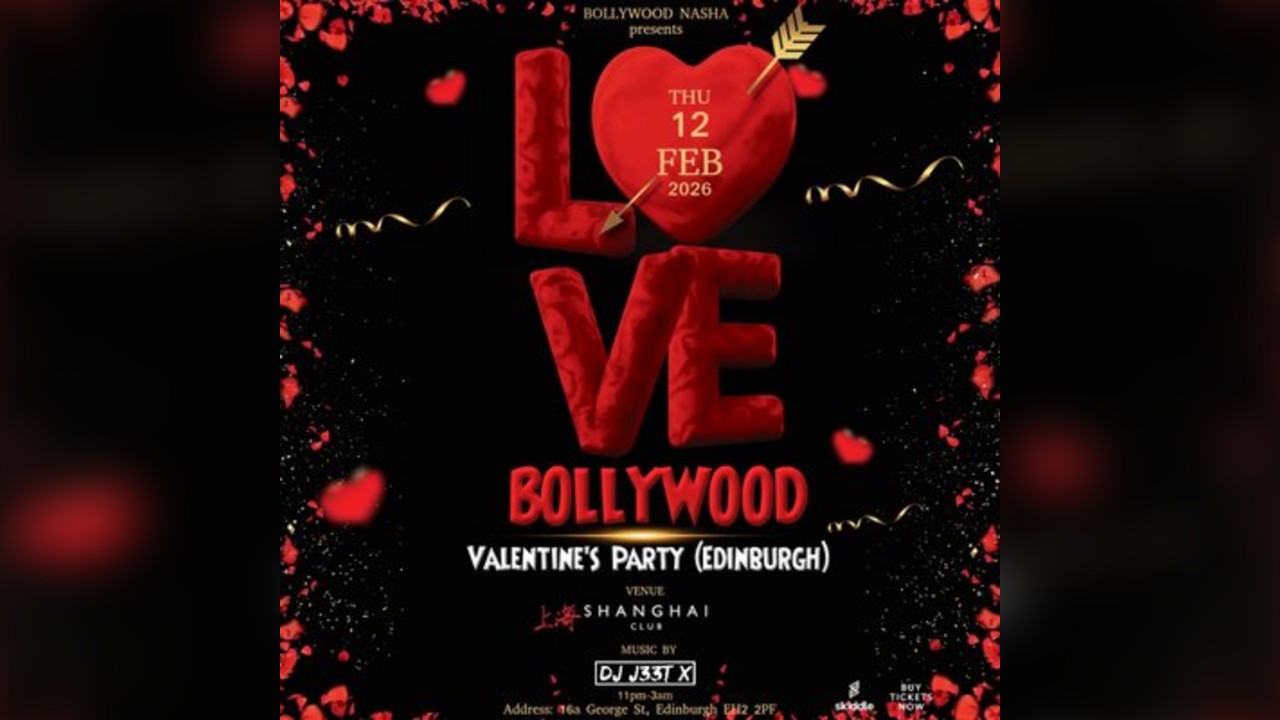 Love Bollywood: Valentine's Party 2026 (Edinburgh)