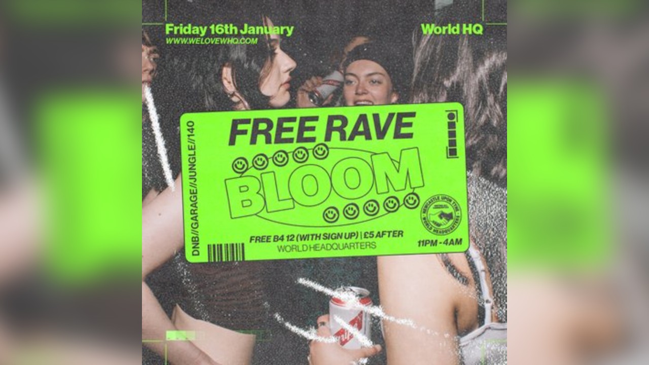 BLOOM - FREE RAVE - D'n'B, Jungle, UK Garage, 140