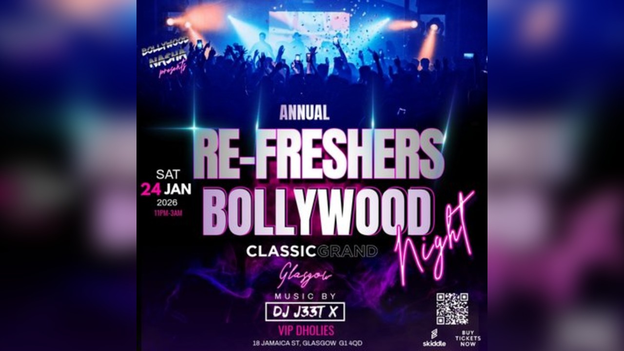 Re-Freshers Bollywood Night 2026: Glasgow