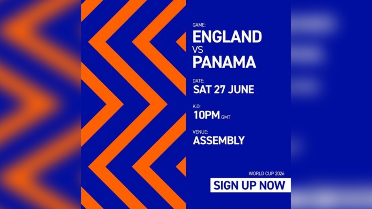ENDLAND VS PANAMA Sat 27/06/26 FANZONE [SIGN UP NOW]