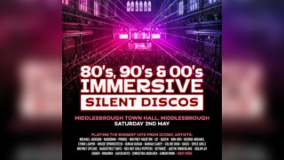 80s, 90s & 00s Silent Disco @ Middlesbrough Town Hall