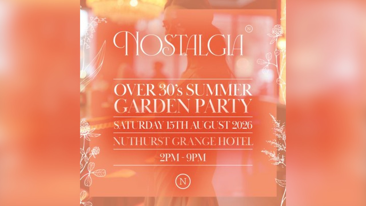 Nostalgia - Summer Garden Party 2026 - Nuthurst Grange Hotel
