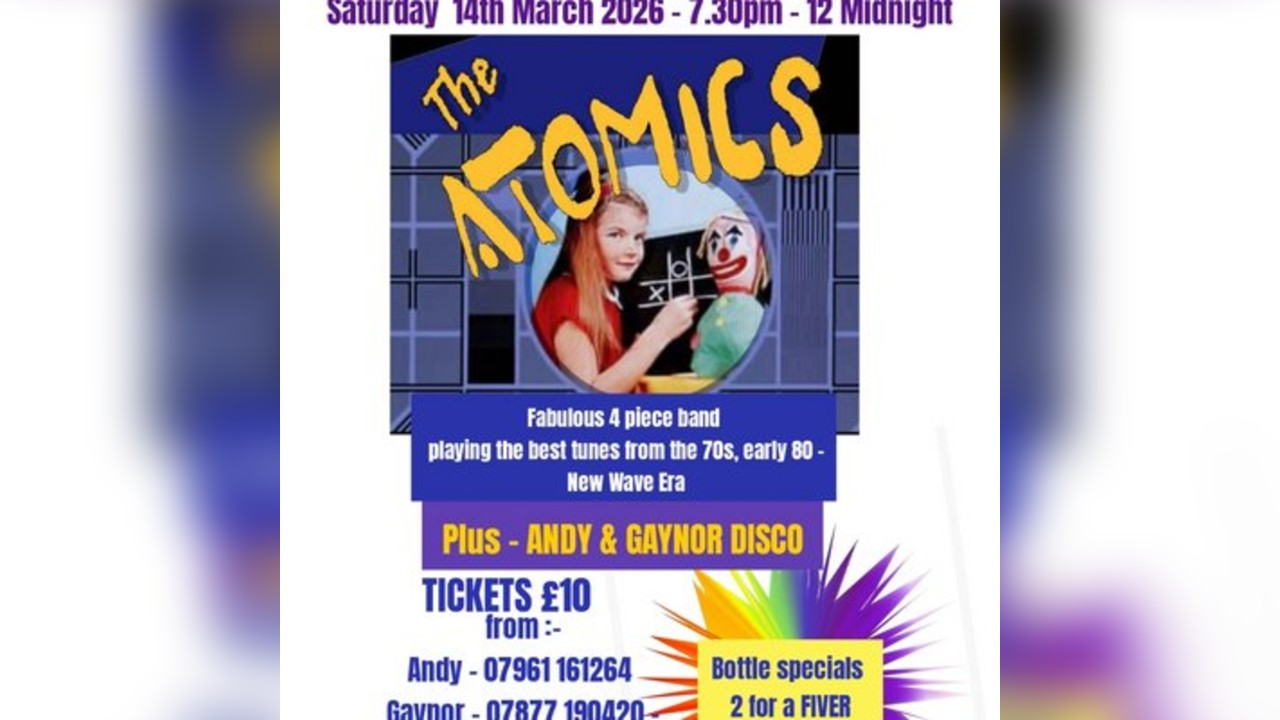 Andy & Gaynor present The Atomics