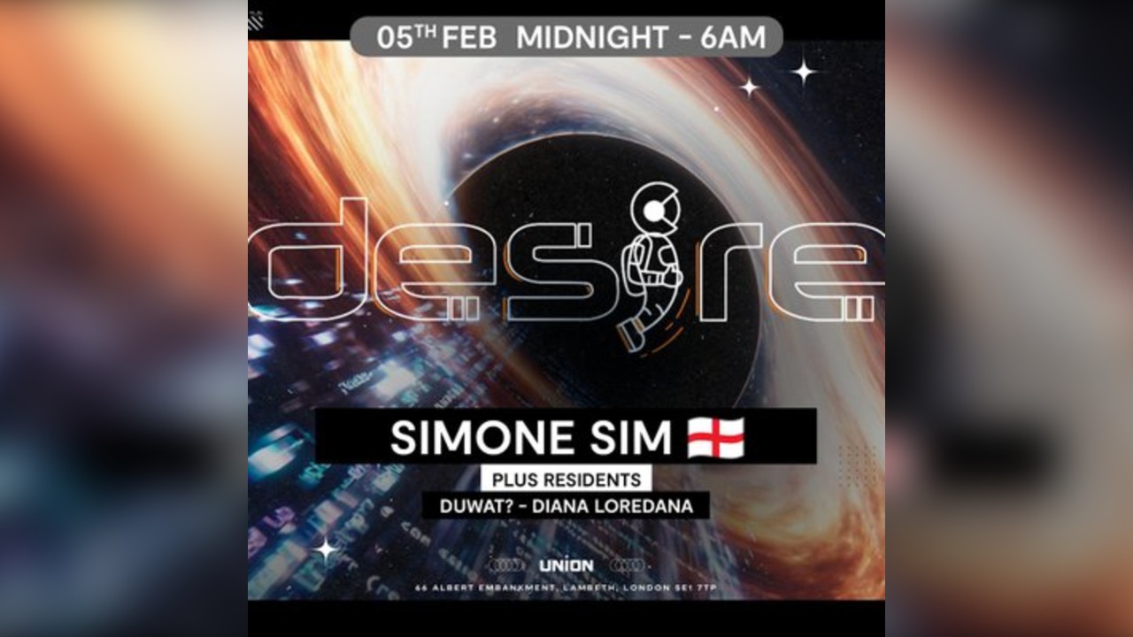 DESIRE - Weekly Thursday After Party - Simone Sim