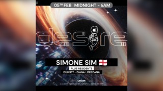 DESIRE - Weekly Thursday After Party - Simone Sim