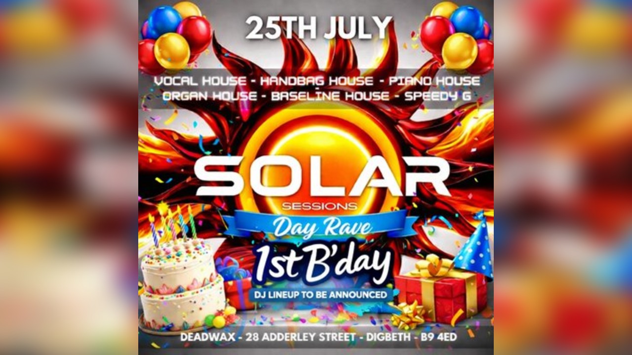 Solar Sessions 1st B'day