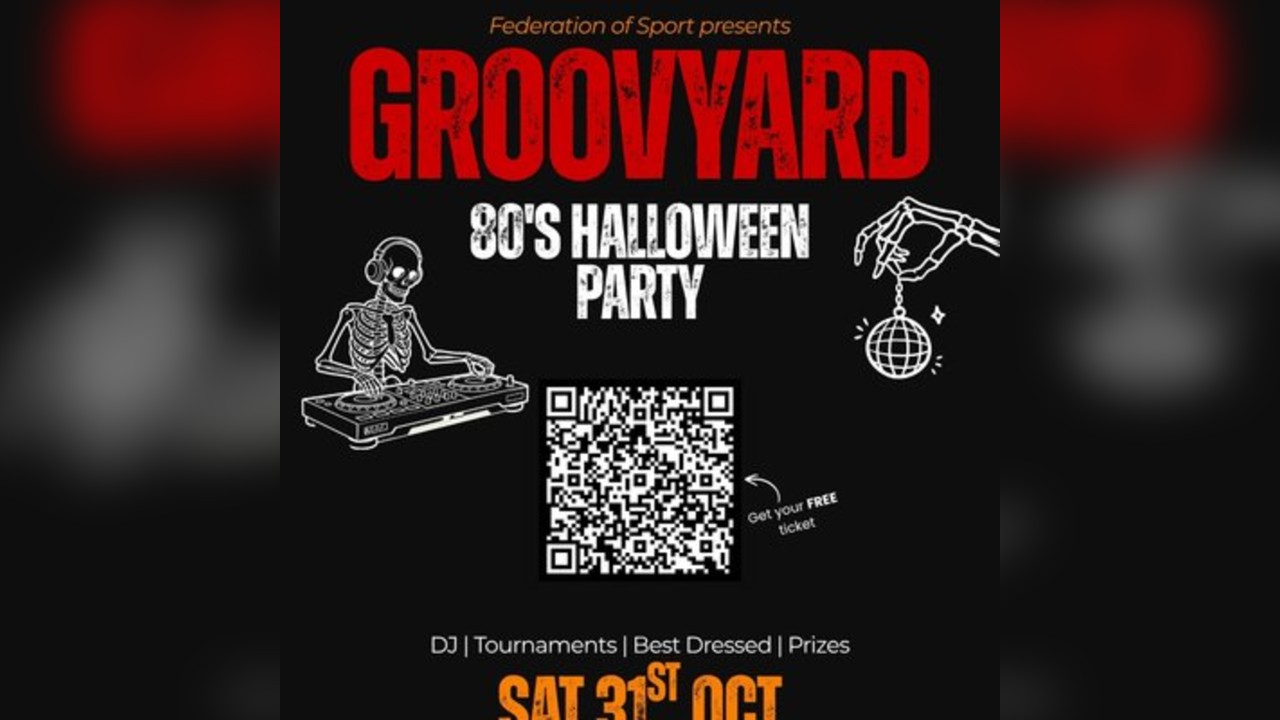 GROOVYARD: 80s HALLOWEEN PARTY | Federation of Sport