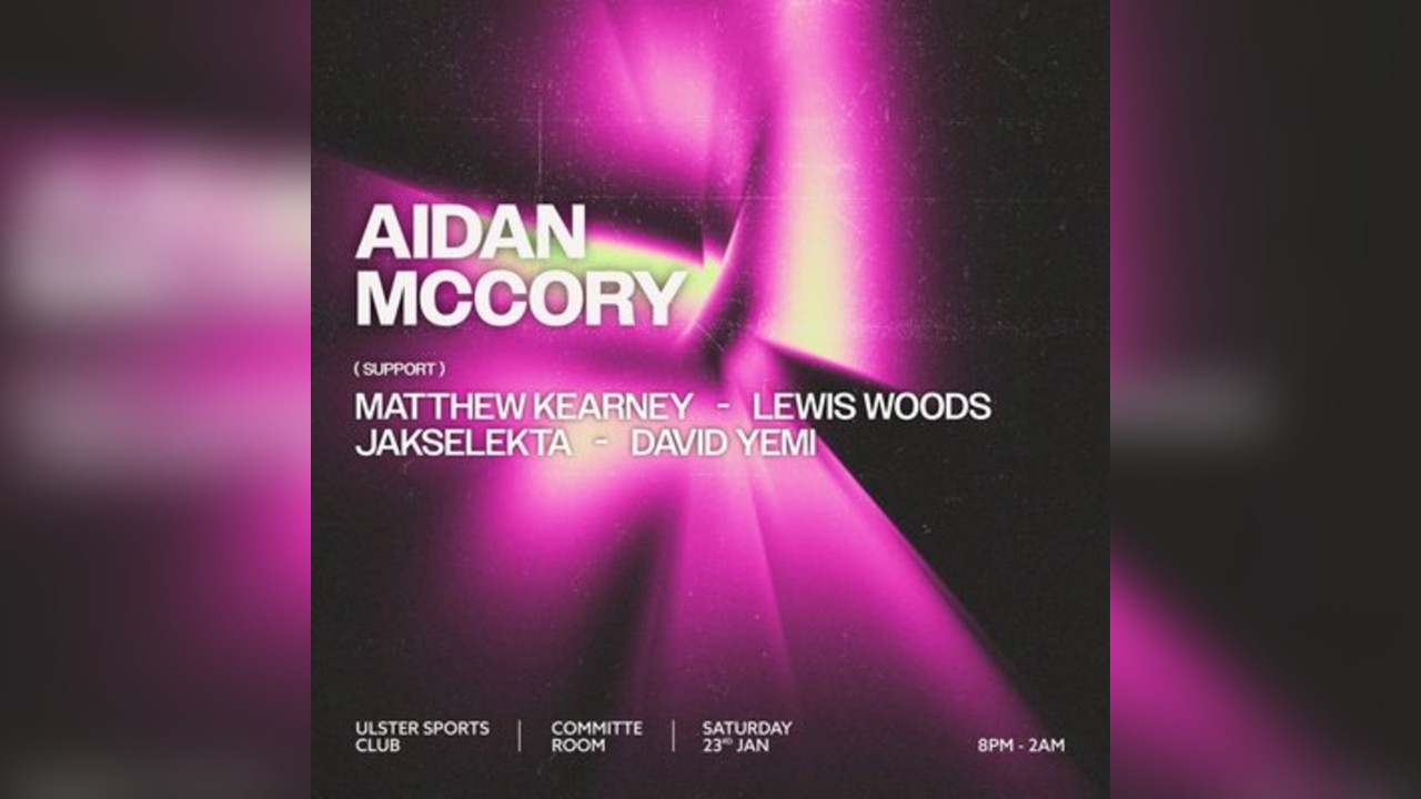 Parallel Rhythm presents: Aidan McCorry + Support
