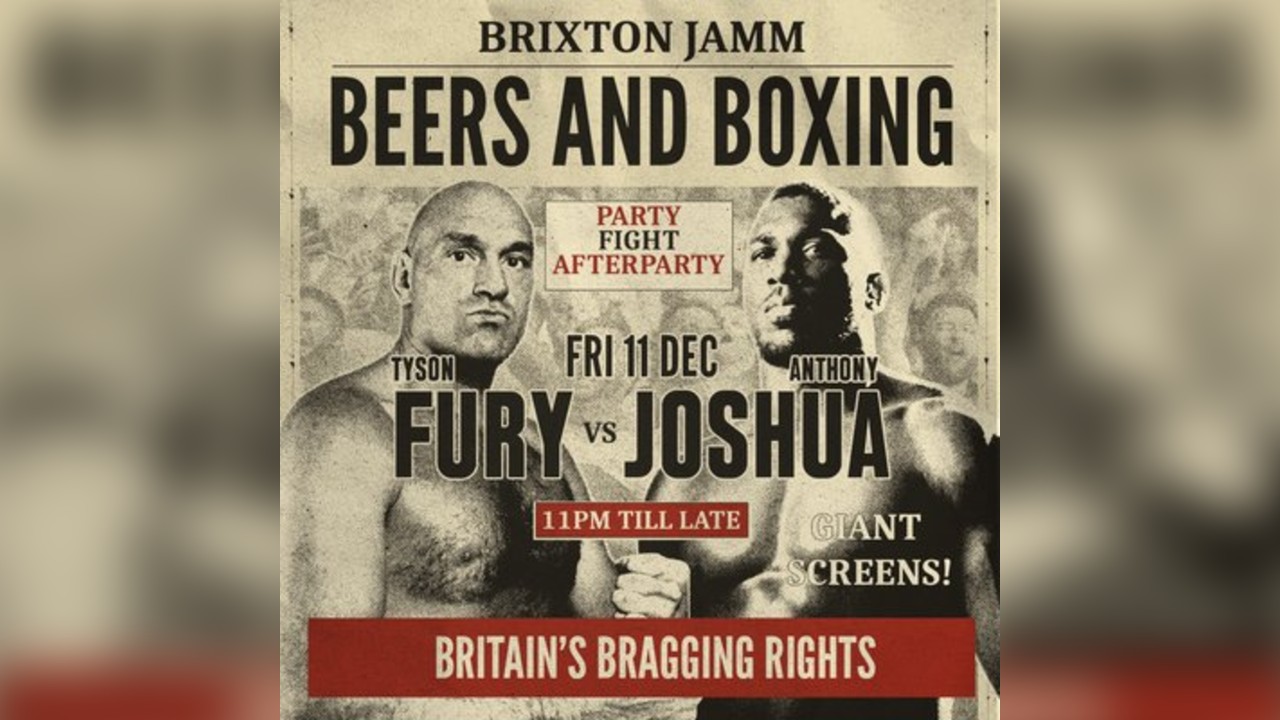 Tyson Fury v Anthony Joshua - SCREENING & PARTY