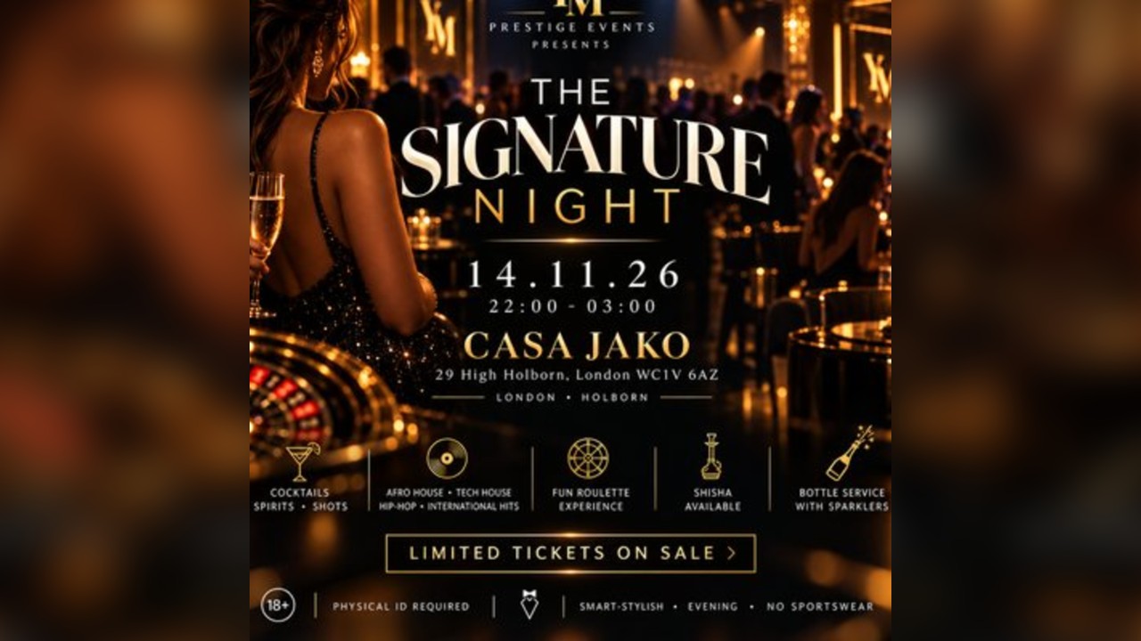 THE SIGNATURE NIGHT @ CASA JAKO FRIDAY 14th NOVEMBER