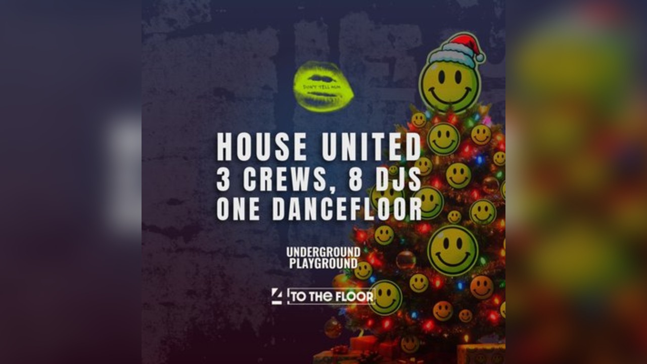 House United - 3 Crews, 8 DJs, 1 Waterbear