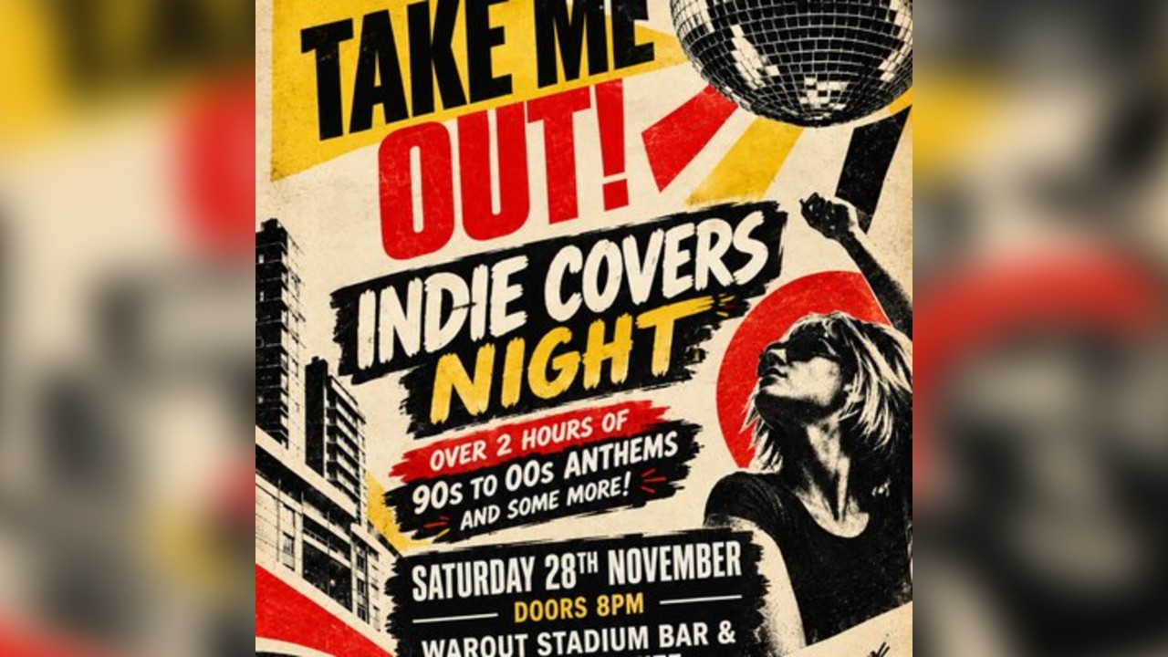 Take Me Out Live Indie Covers Night 90s to Noughties